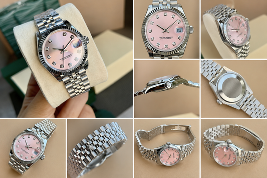 Montre rose clair